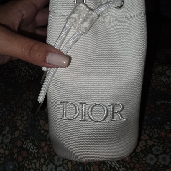 Dior Cream Drawstring Cosmetic Bag - Picture 2 of 7